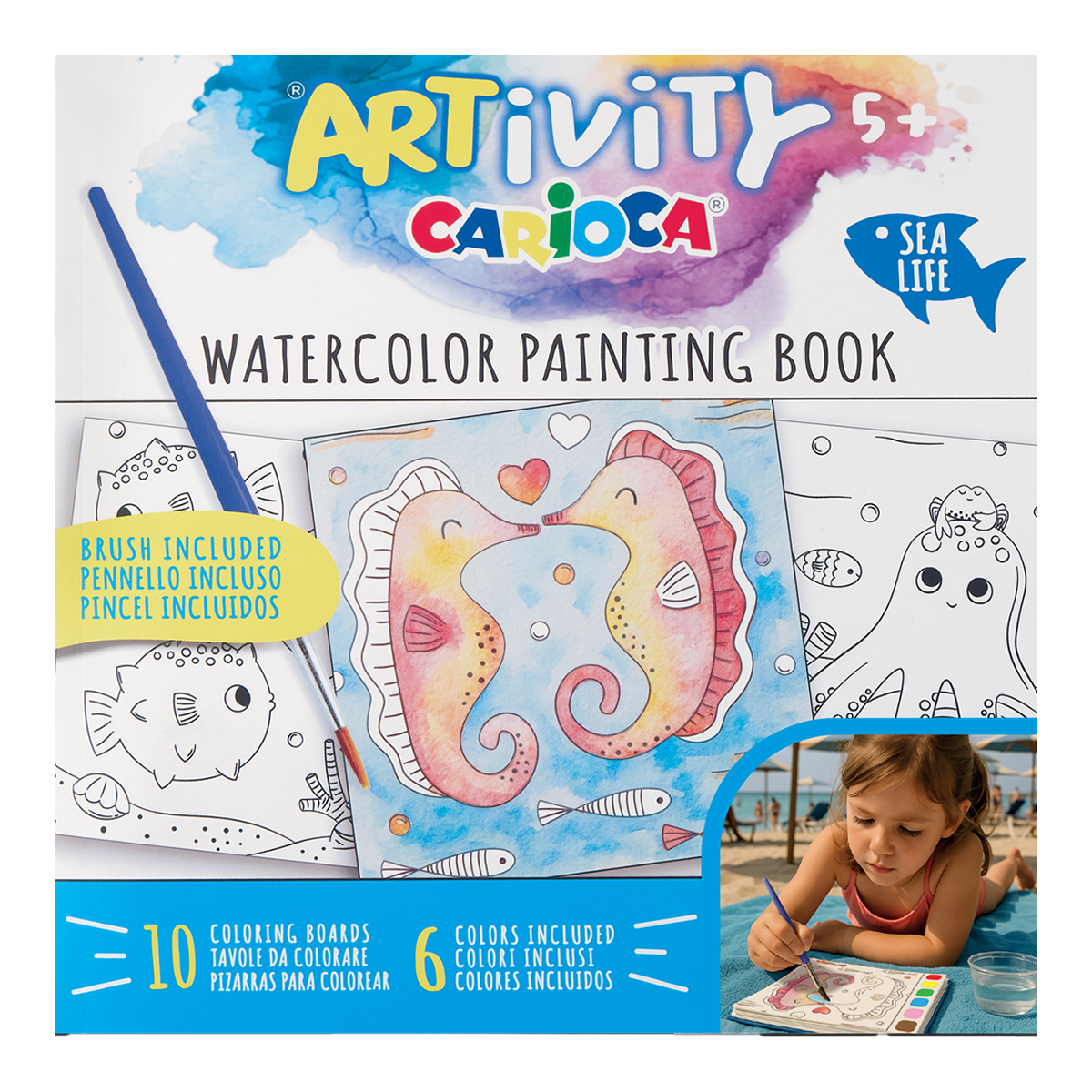 Carioca Malbuch mit Wasserfarben ARTivity