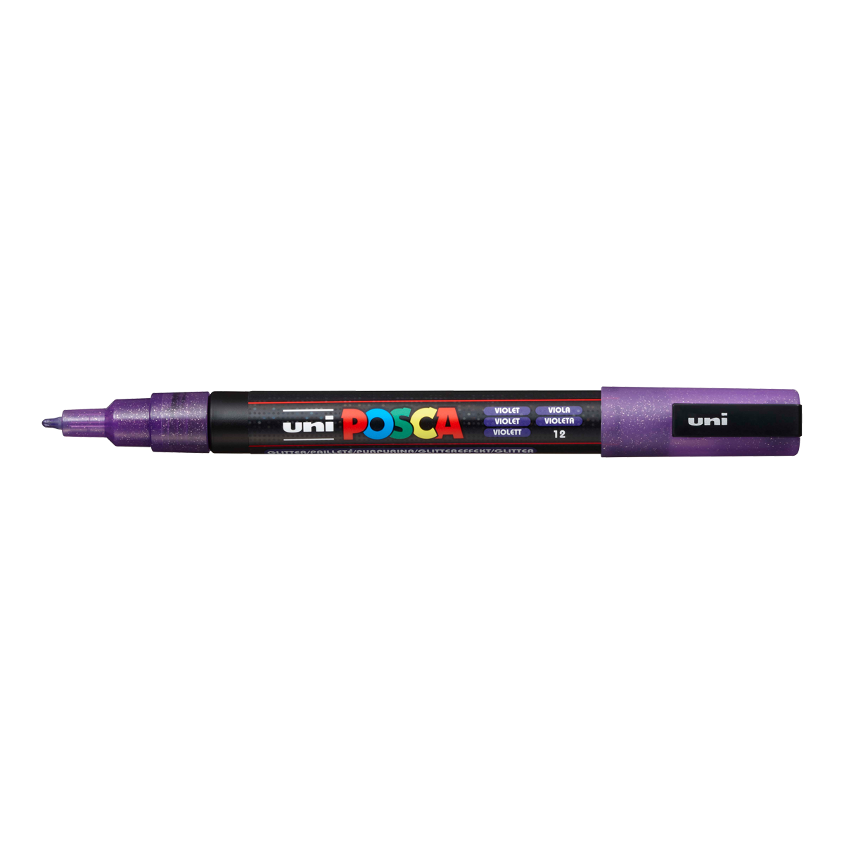 Posca Marker PC-3ML, 0,9–1,3 mm, Glitzer – Violett (L12