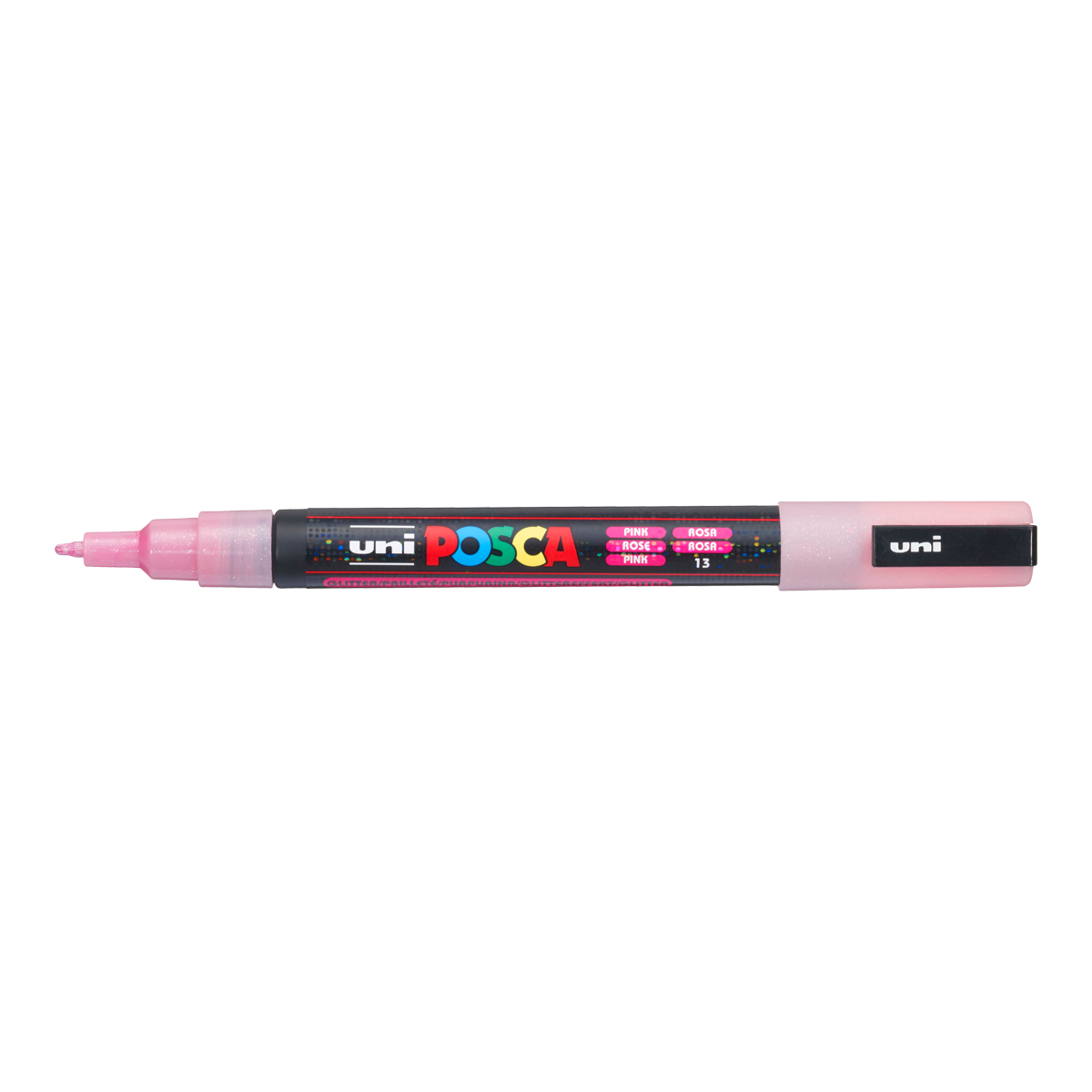 Posca Marker PC-3ML, 0,9–1,3 mm, Glitzer – Rosa (L13