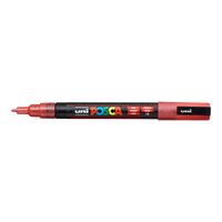 Posca Marker PC-3ML, 0,9–1,3 mm, Glitzer – Rot (L15