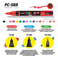 Posca Marker PC-5BR, 1 - 4 mm, Violett (12)