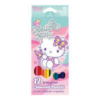 Dreikant-Buntstifte Colorino Hello Kitty - 12 Farben