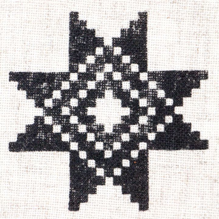 Holzstempel ROSA TALENT Nr. 4 Geometrie 6,5x6,5 cm – Detailansicht 2 | ARTMIE