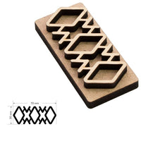 Holzstempel ROSA TALENT Nr. 10 Geometrie 7x3 cm | ARTMIE