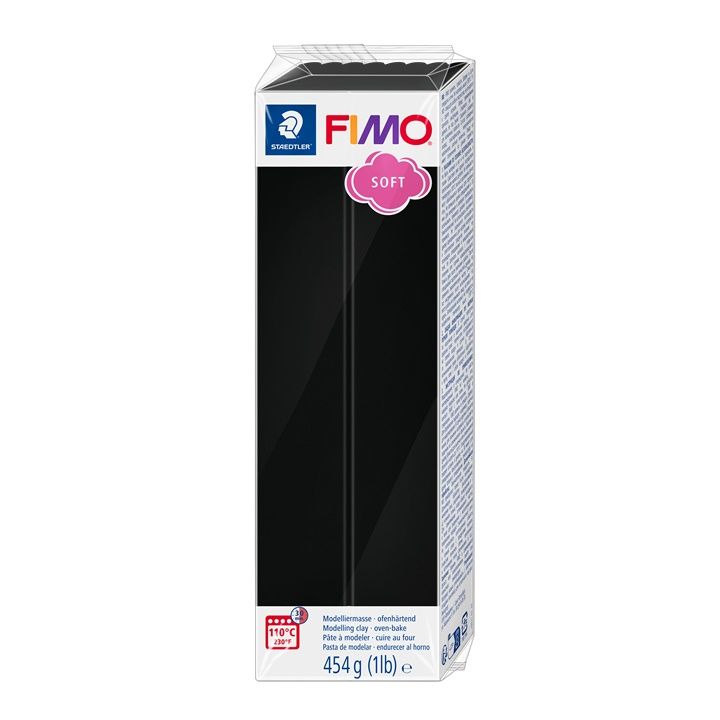FIMO Soft Modelliermasse 454 g – Schwarz