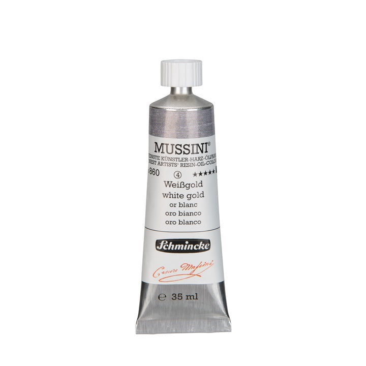Schmincke MUSSINI Ölfarben 35 ml – 860 weißgold