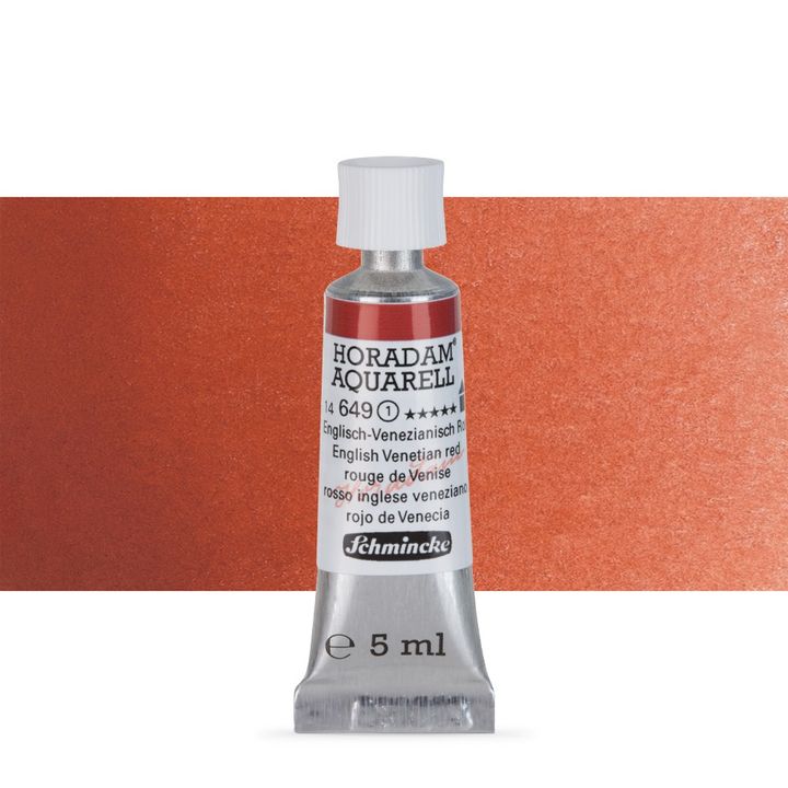 Schmincke HORADAM Aquarellfarben in der 5 ml Tube – 649 Englisch Venezianischrot