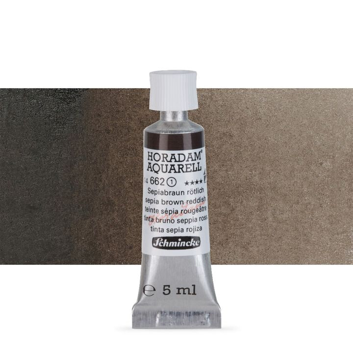 Schmincke HORADAM Aquarellfarben in der 5 ml Tube – 662 sepia brown reddish