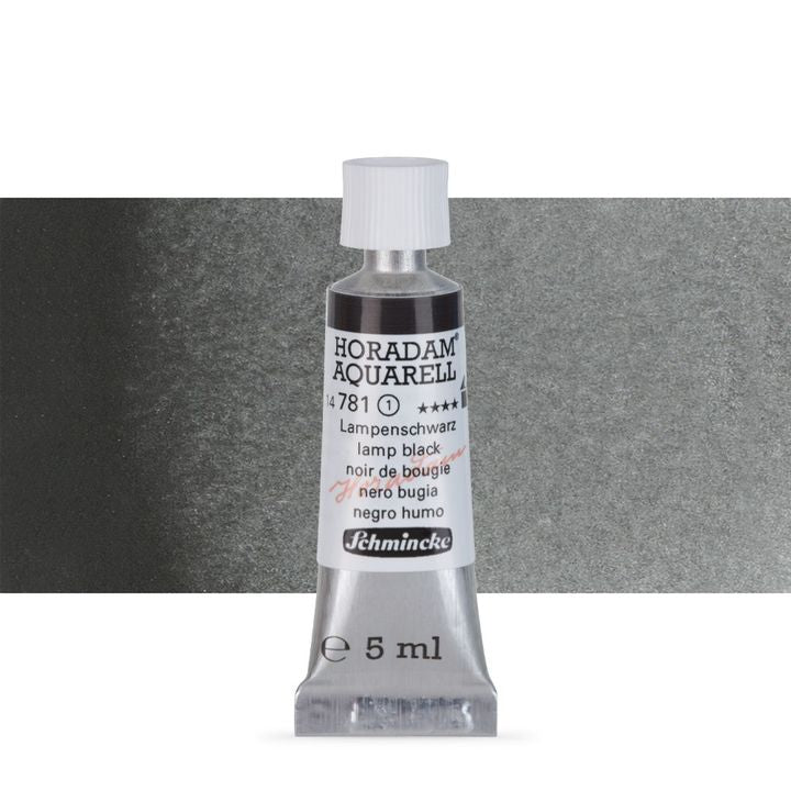Schmincke HORADAM Aquarellfarben in der 5 ml Tube – 781 lamp black