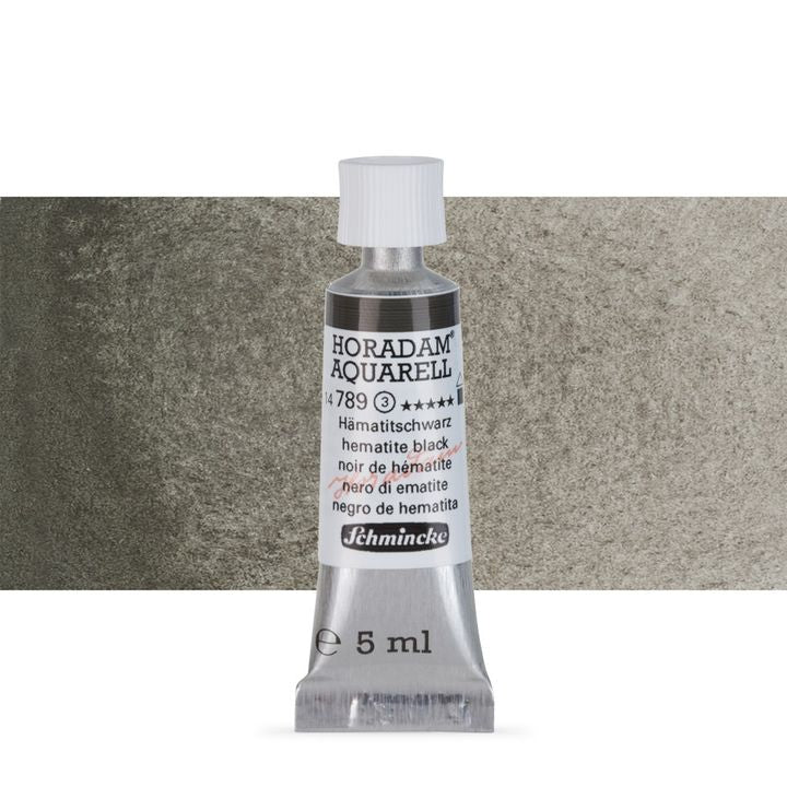 Schmincke HORADAM Aquarellfarben in der 5 ml Tube – 789 hematite black