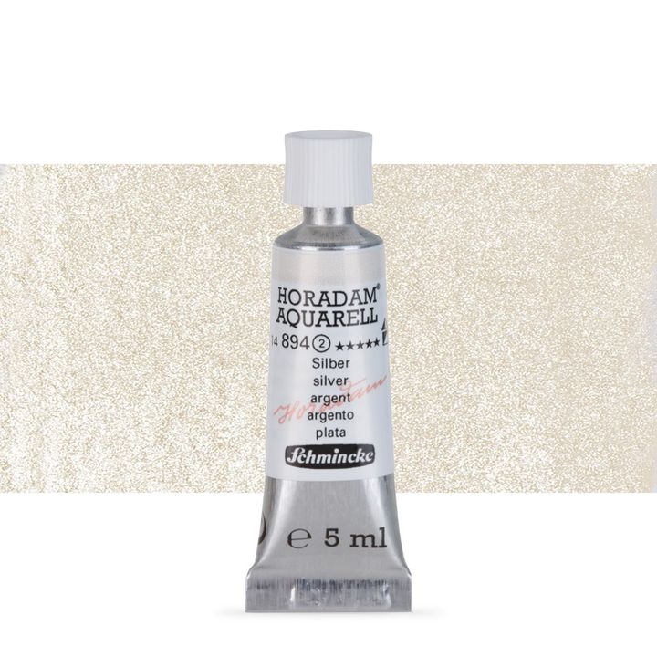 Schmincke HORADAM Aquarellfarben in der 5 ml Tube – 894 Silber
