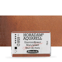 Schmincke Horadam Aquarellfarben im ganzen Näpfchen – 658 Mars brown