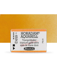 Schmincke Horadam Aquarellfarben im ganzen Näpfchen – 659 titangoldener Ocker