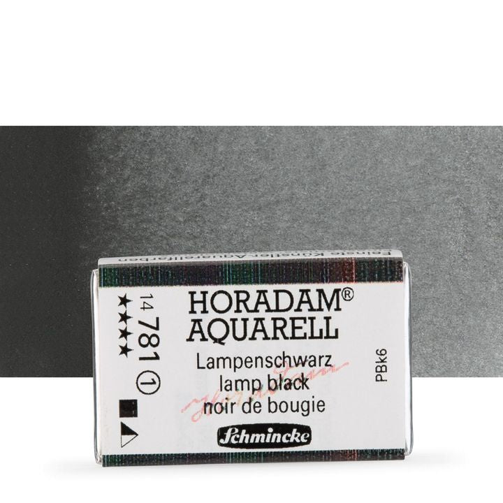 Schmincke Horadam Aquarellfarben im ganzen Näpfchen – 781 lamp black