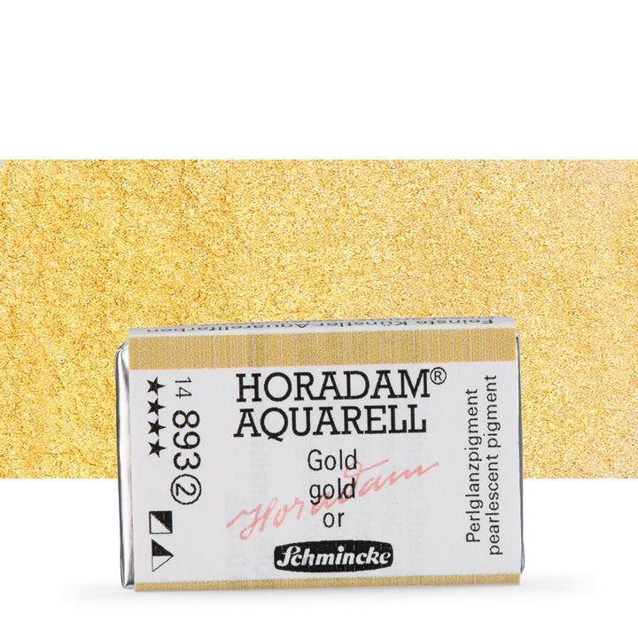 Schmincke Horadam Aquarellfarben im ganzen Näpfchen – 893 Gold