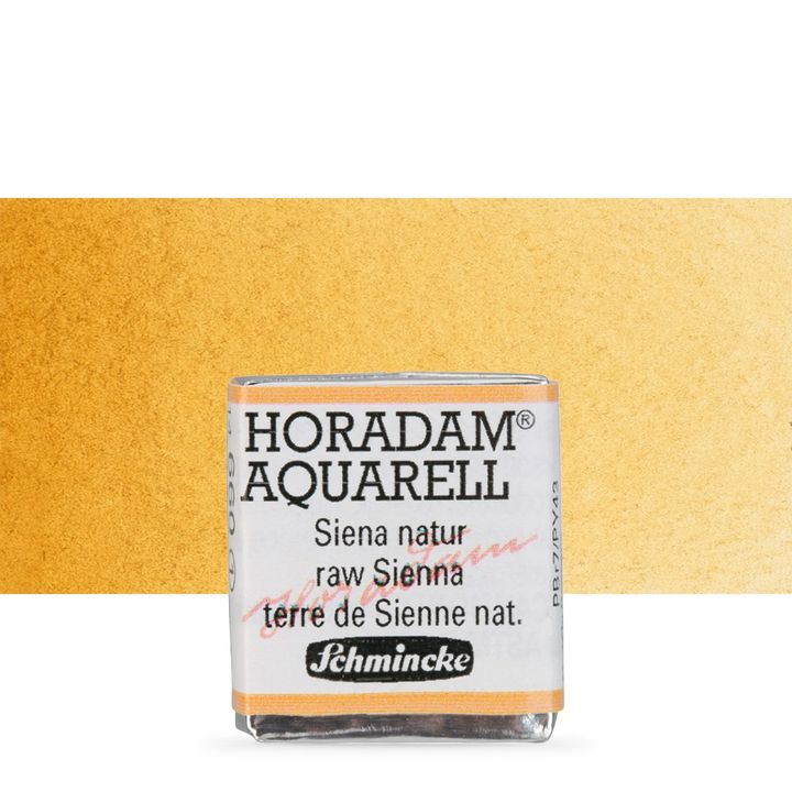 Schmincke Horadam Aquarellfarben im halben Näpfchen – 660 sienna natur