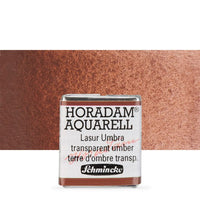 Schmincke Horadam Aquarellfarben im halben Näpfchen – 671 transparent umbra