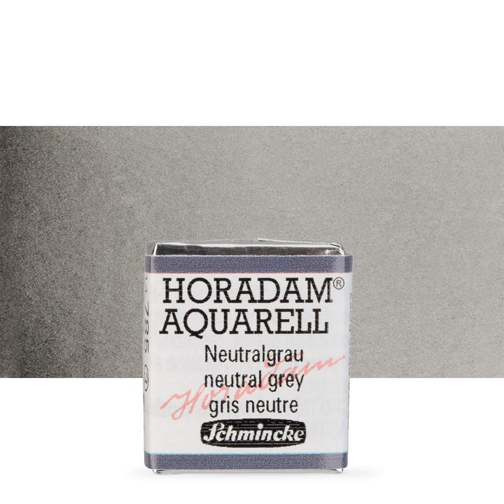 Schmincke Horadam Aquarellfarben im halben Näpfchen – 785 Neutralgrün
