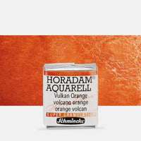 Schmincke Horadam Aquarellfarben im halben Näpfchen – 912 vulkanorange