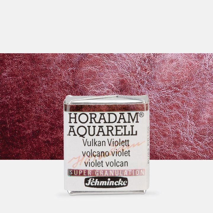 Schmincke Horadam Aquarellfarben im halben Näpfchen – 914 vulkanviolett