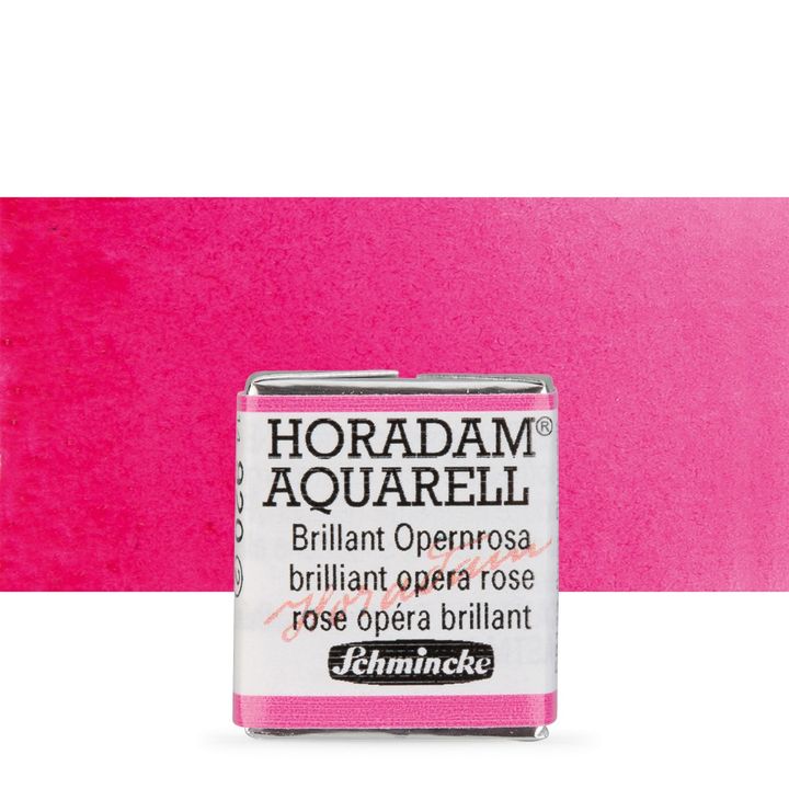 Schmincke Horadam Aquarellfarben im halben Näpfchen – 920 brilliant opera rose