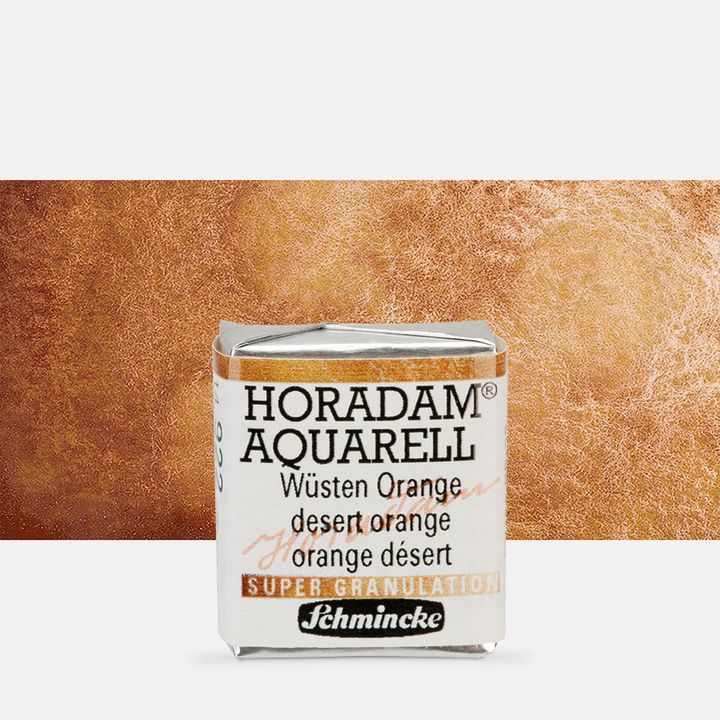 Schmincke Horadam Aquarellfarben im halben Näpfchen – 922 Wüstenorange