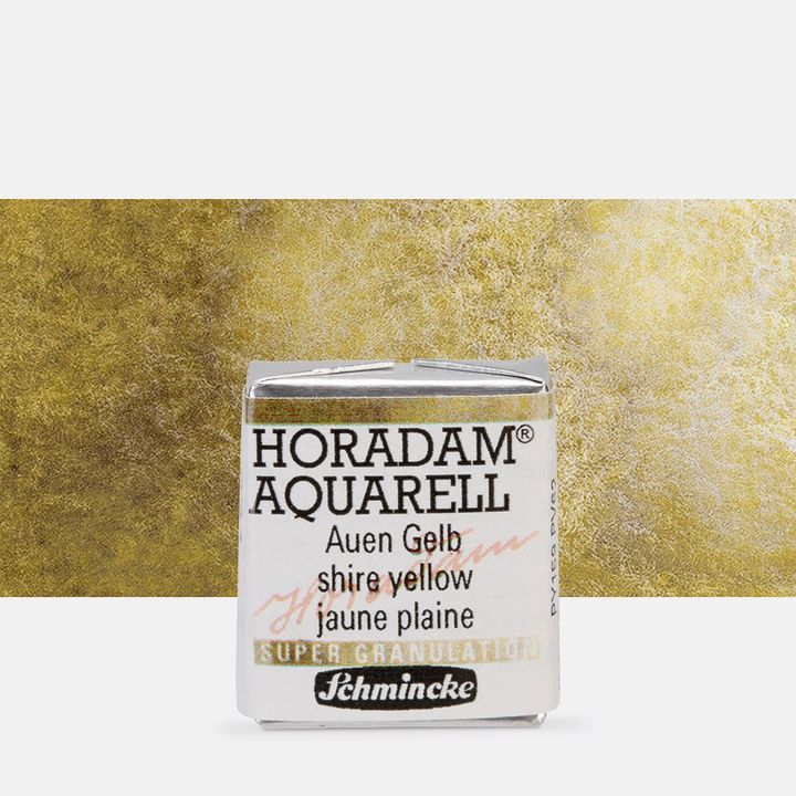 Schmincke Horadam Aquarellfarben im halben Näpfchen – 931 Shire Gelb