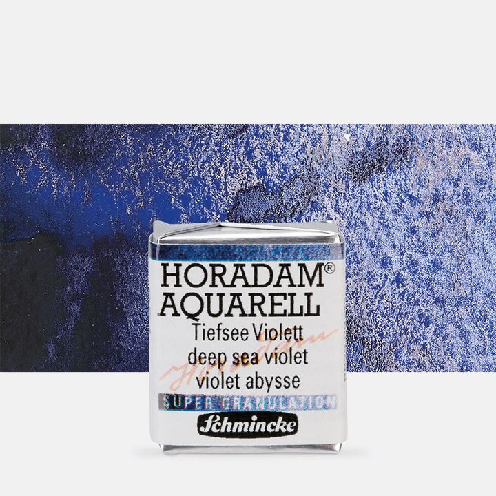 Schmincke Horadam Aquarellfarben im halben Näpfchen – 951 Unterwasserviolett