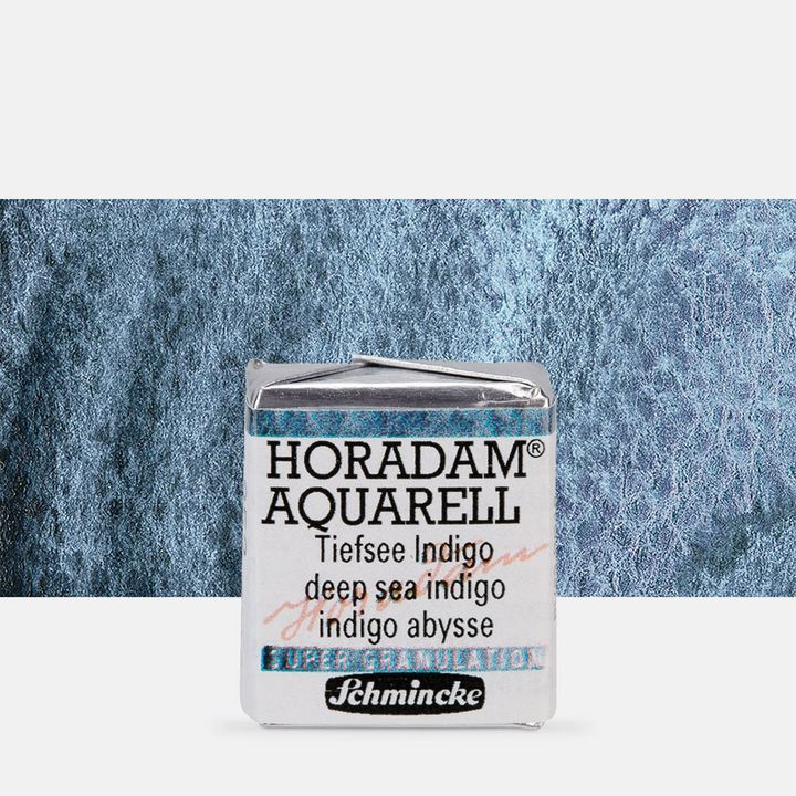 Schmincke Horadam Aquarellfarben im halben Näpfchen – 952 Unterwasserindigo