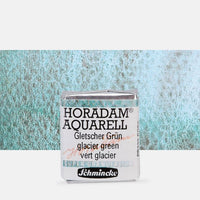 Schmincke Horadam Aquarellfarben im halben Näpfchen – 963 Glacier Grün