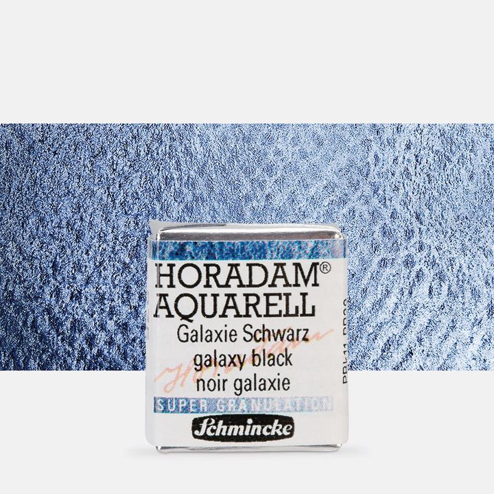 Schmincke Horadam Aquarellfarben im halben Näpfchen – 975 Galaxy schwarz