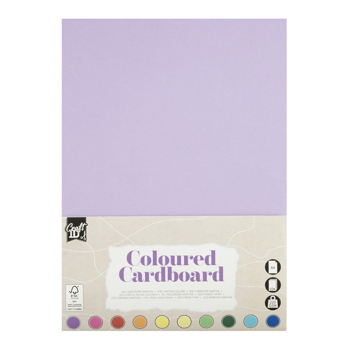 A4 Farbkarton Papierblock 10 Blatt — Bild 1