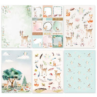 A4 Scrapbooking Papier Zauberwald | Satz mit 20 Blatt — Bild 6
