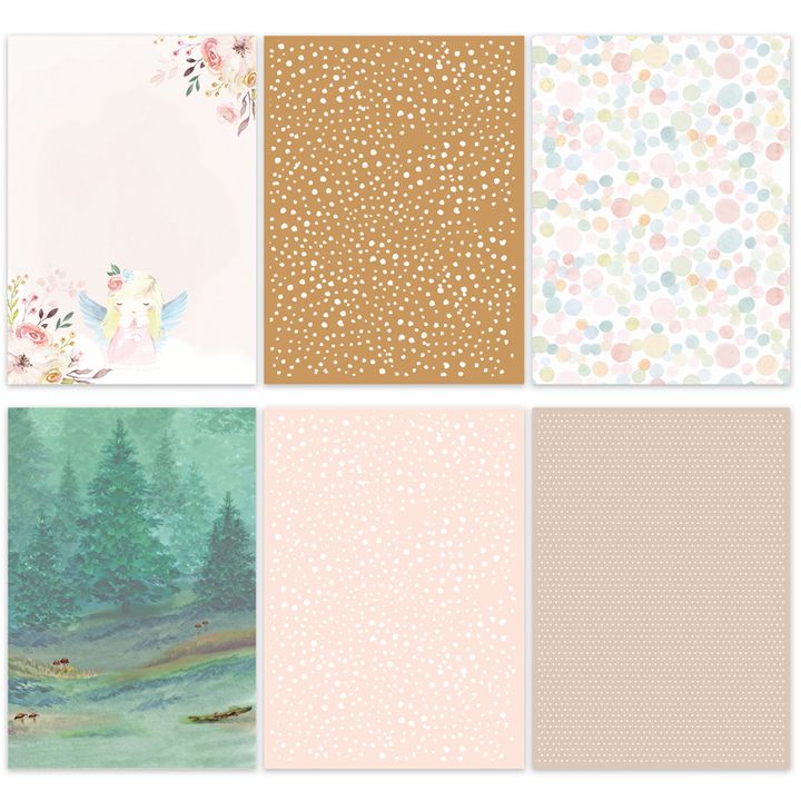 A4 Scrapbooking Papier Zauberwald | Satz mit 20 Blatt — Bild 7