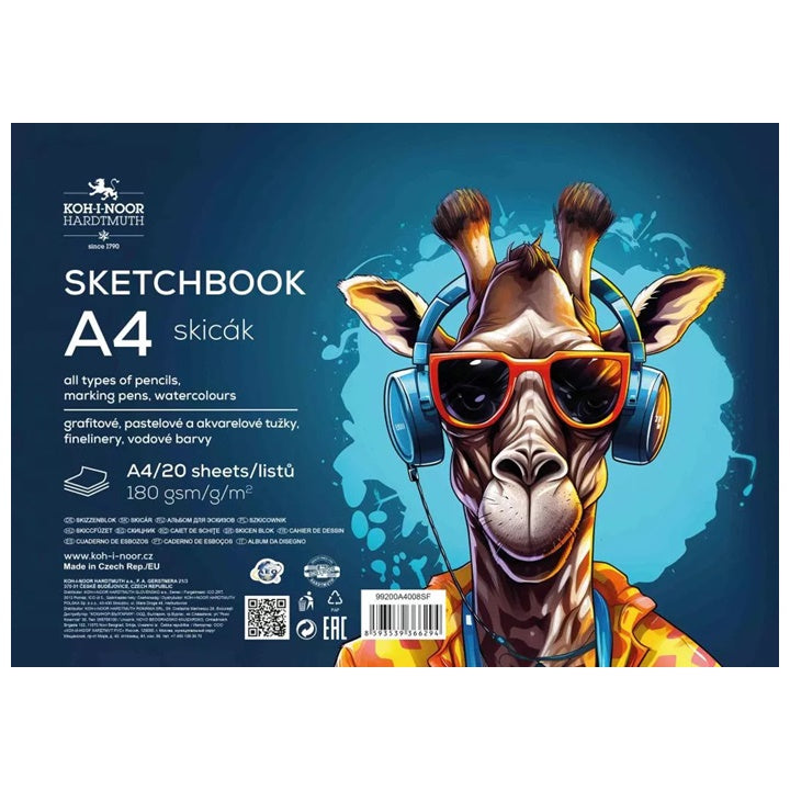 A4 Skizzenpapier Block 20 Blatt — Bild 1