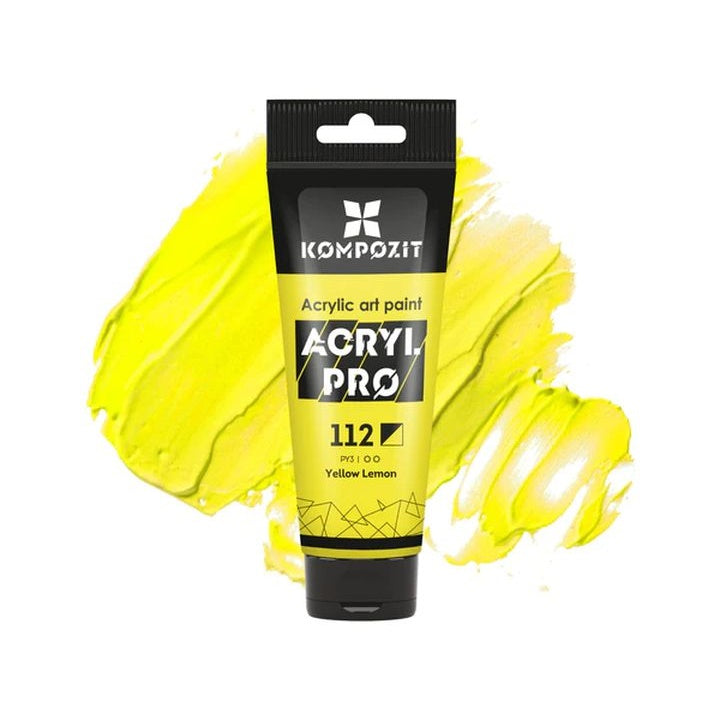 ACRYL PRO ART Kompozit Acrylfarbe 75 ml – 112 zitronengelb