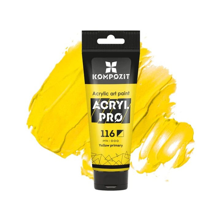 ACRYL PRO ART Kompozit Acrylfarbe 75 ml – 116 Grund Gelb