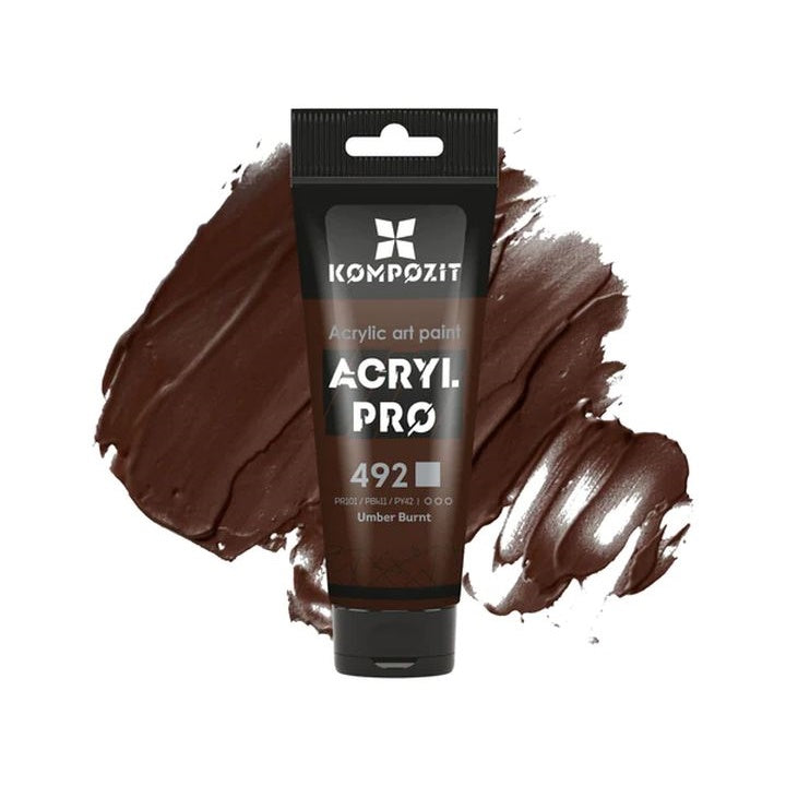 ACRYL PRO ART Kompozit Acrylfarbe 75 ml – 492 gebrannt umbra