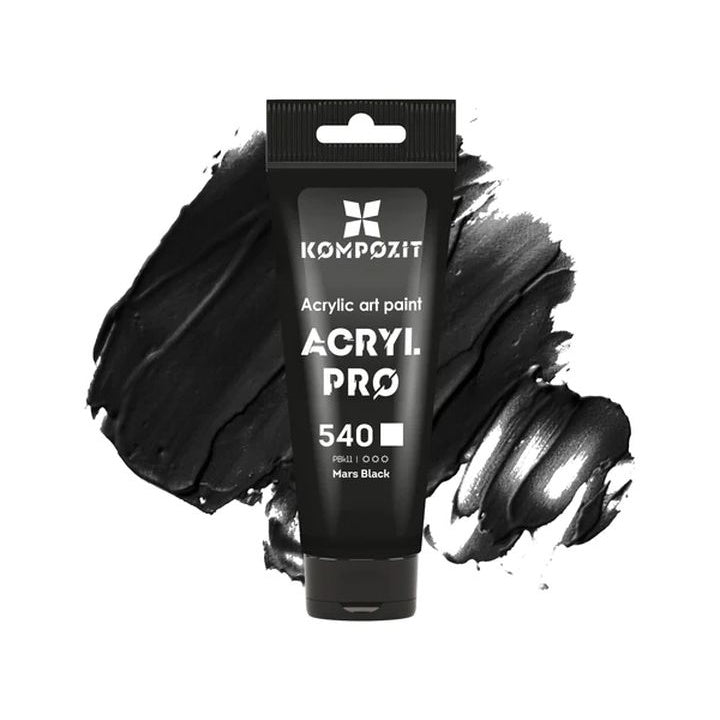 ACRYL PRO ART Kompozit Acrylfarbe 75 ml – 540 mars schwarz