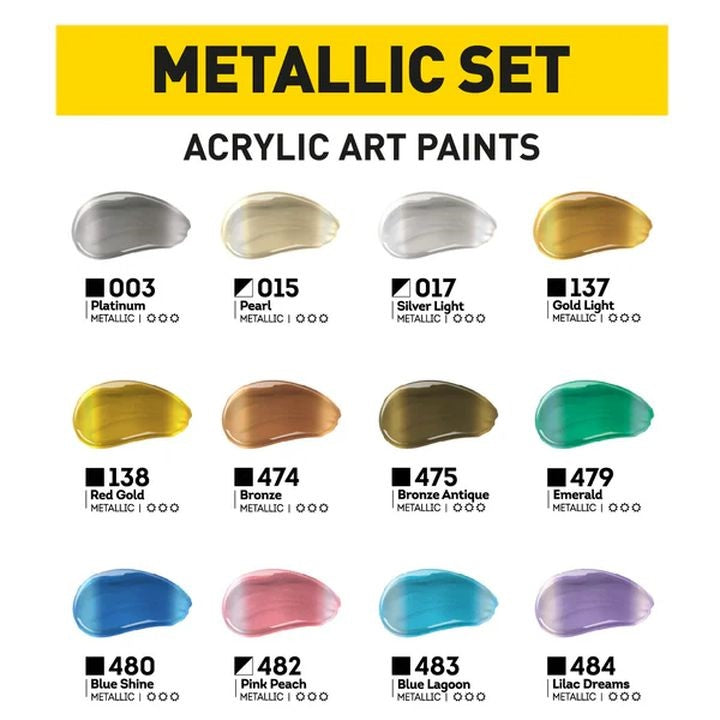 ACRYL PRO METALLIC-Acrylfarben-Set — Bild 9