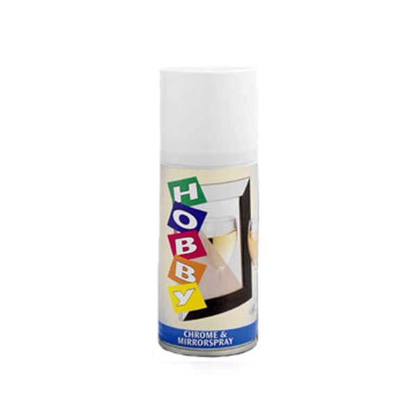 Ghiant Hobby Chrome & Mirrorspray 150 ml Acryl-Sprühfarbe für harte, glatte und dunkle Oberflächen.