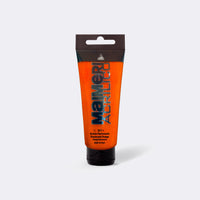 Acrylfarbe MAIMERI Acrilico 200 ml – verschiedene Farbtöne – Fluoreszierendes Orange