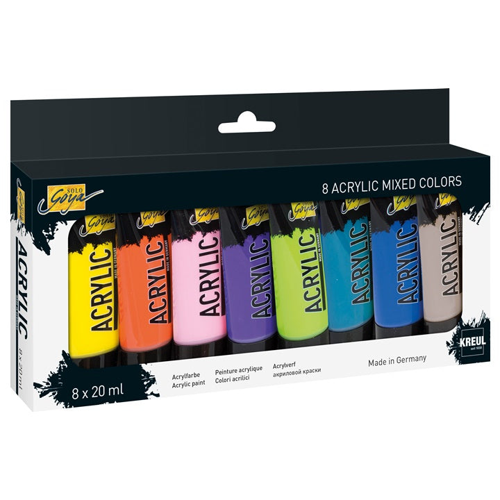 Acrylfarben Kreul Solo Goya / gemischtes Set 8 x 20 ml — Bild 8