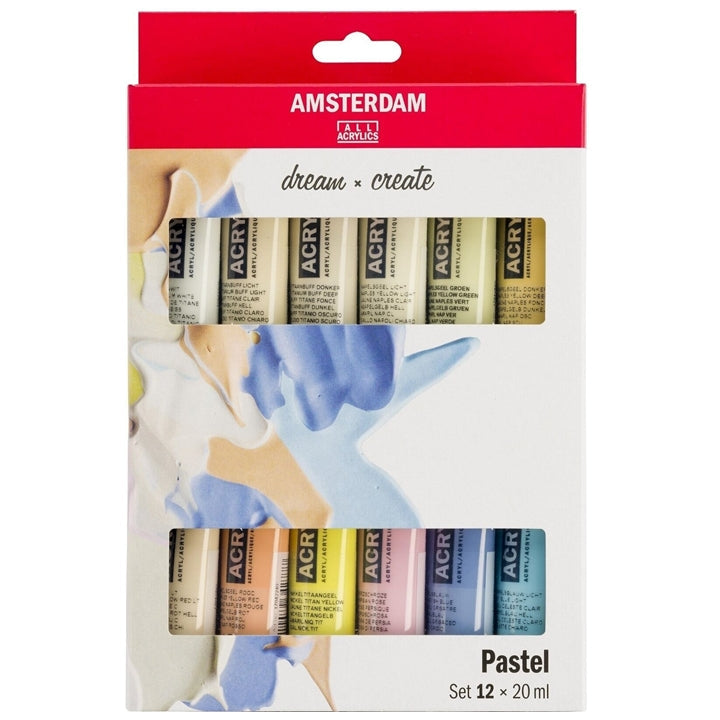 Acrylfarben-Set AMSTERDAM dream and create Pastell 12 x 20 ml — Bild 1