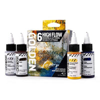 Acrylfarben-Set Golden High Flow Drawing & Lettering 6 x 30 ml