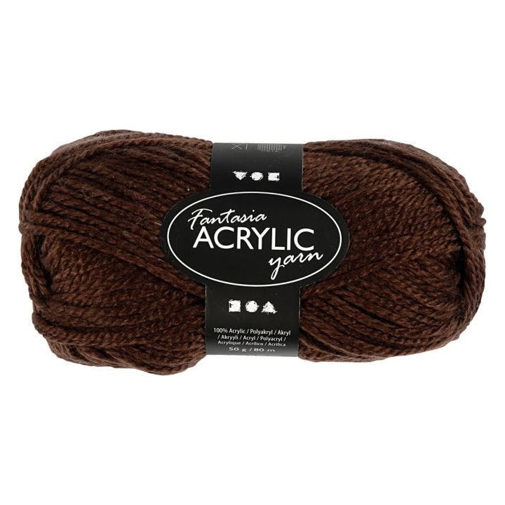 Acrylwolle Fantasia 80 m – Braun