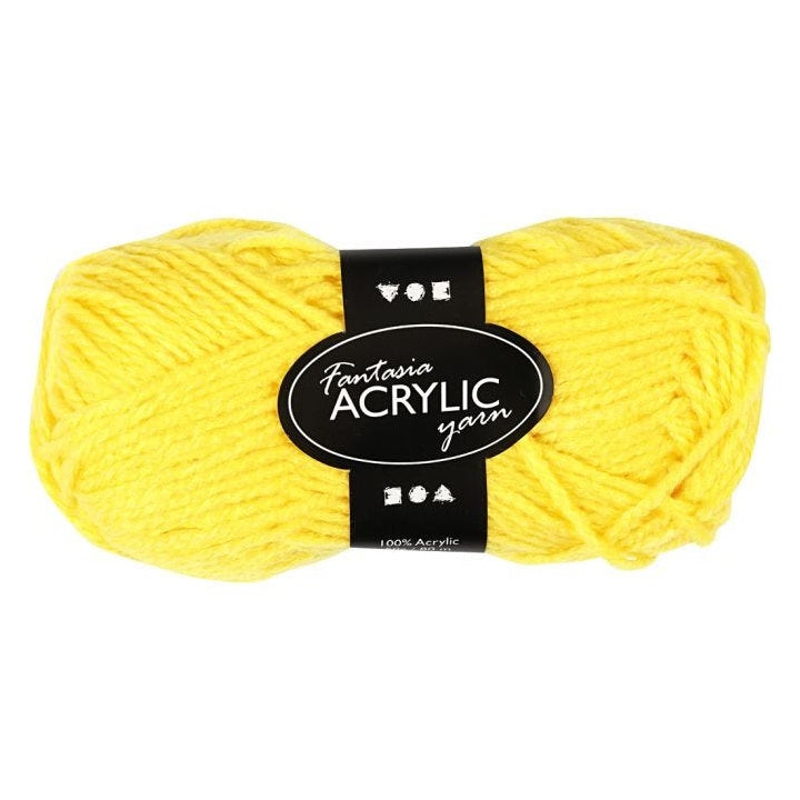 Acrylwolle Fantasia 80 m – Gelb