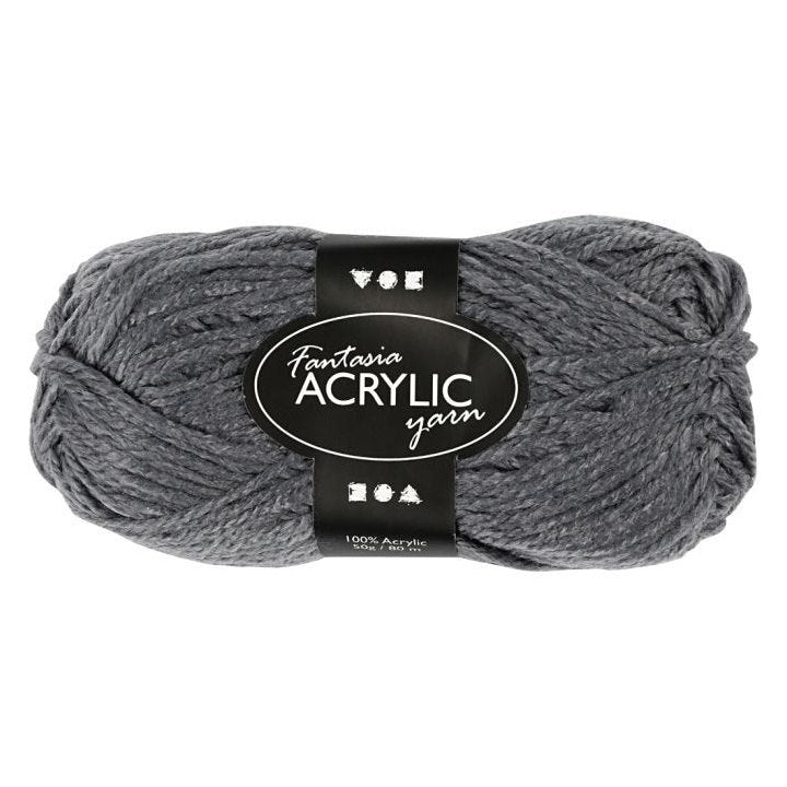 Acrylwolle Fantasia 80 m – Grau