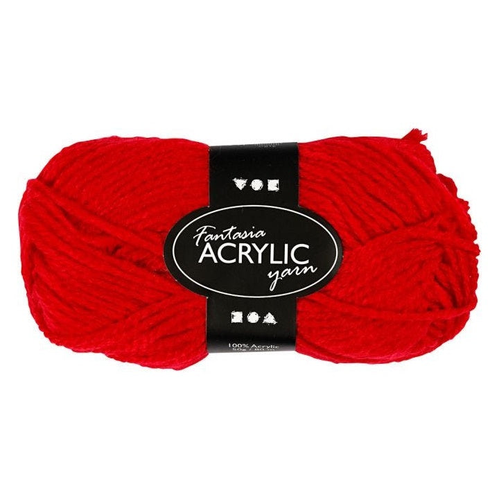 Acrylwolle Fantasia 80 m – rot