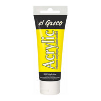 El Greco Acrylfarbe 75 ml – Genuine Gelb Citron